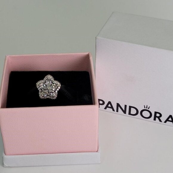 Pandora Jewelry - ❄️Pandora Sterling Silver & Pave Crystal Sparkling Snowflake Charm